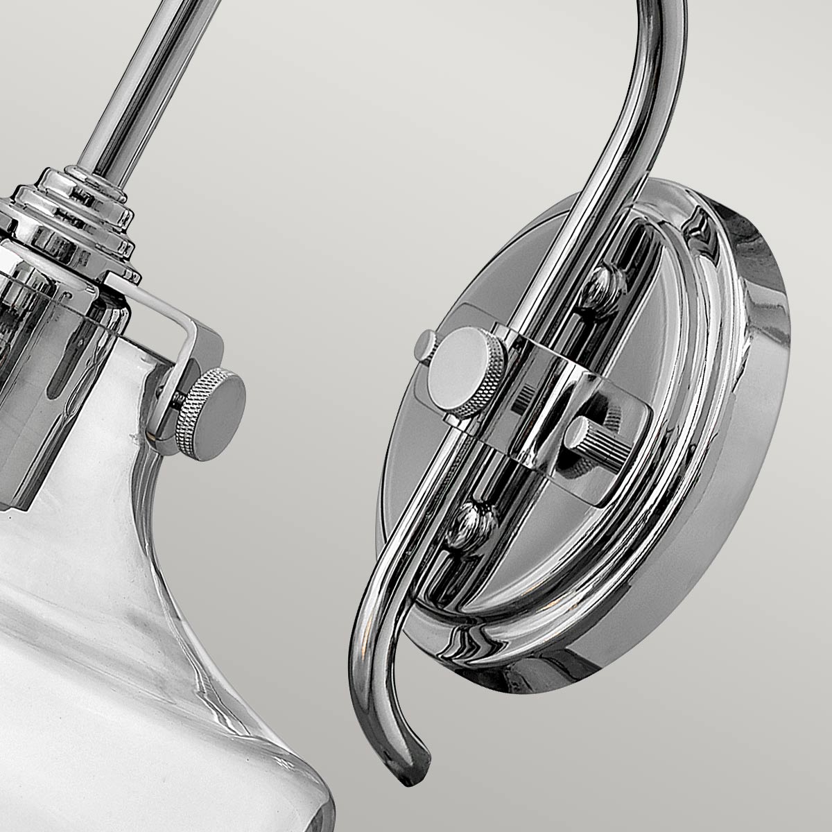 Hinkley Wall Light from the Congress range. Congress 1 Light Clear Tiered Glass Wall Light - Chrome Product Code = HK-CONGRESS1-B-CM