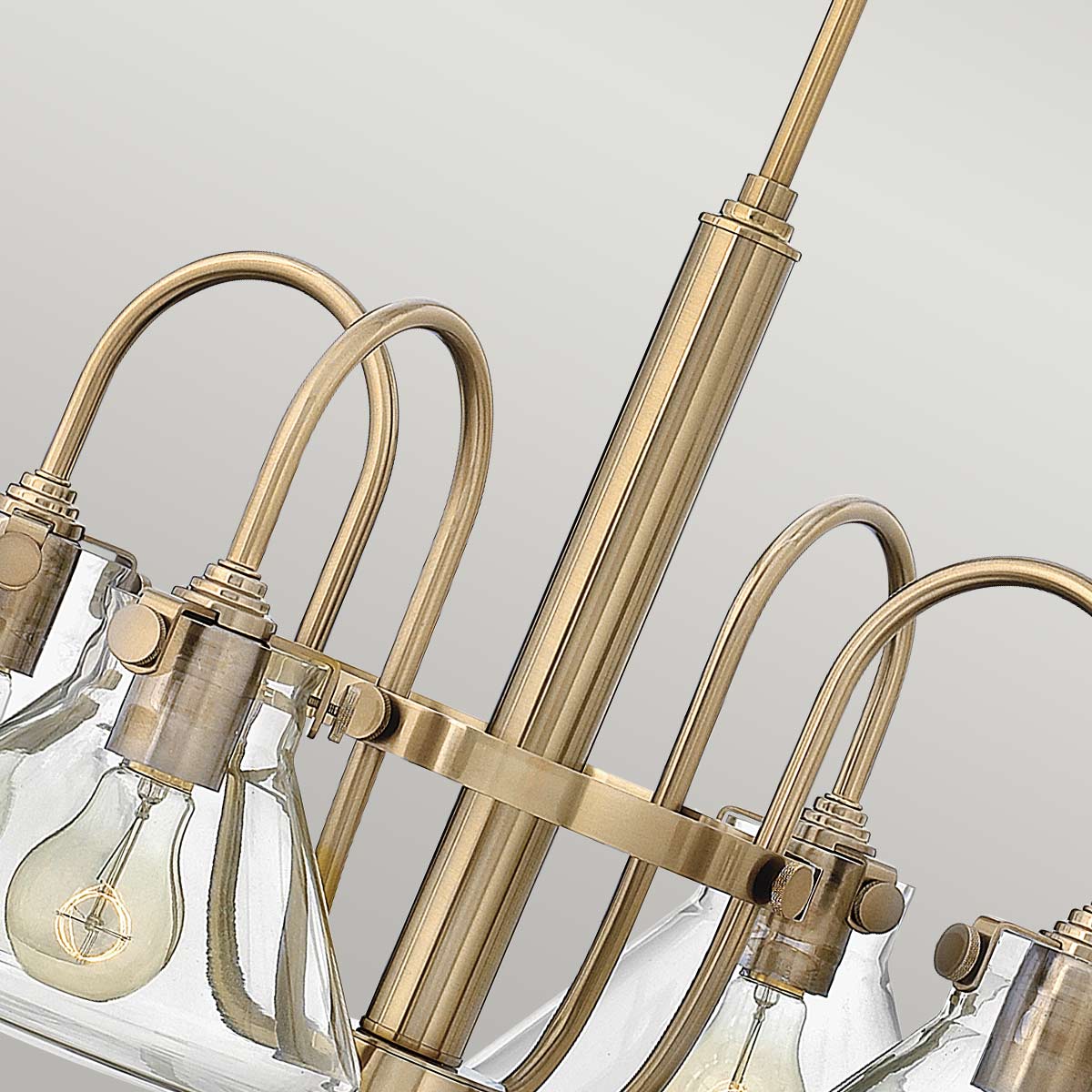 Hinkley Chandelier from the Congress range. Congress 4 Light Clear Glass Chandelier Product Code = HK-CONGRESS4-A-BC