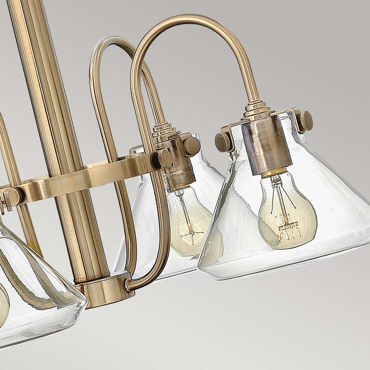 Hinkley Chandelier from the Congress range. Congress 4 Light Clear Glass Chandelier Product Code = HK-CONGRESS4-A-BC