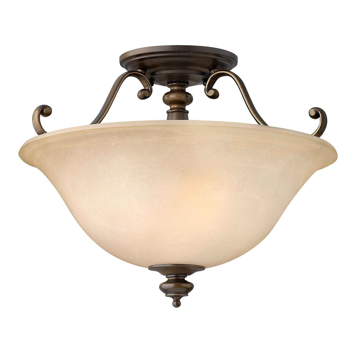 Hinkley Ceiling Semi-Flush from the Dunhill range. Dunhill 2 Light Semi-Flush Product Code = HK-DUNHILL-SF