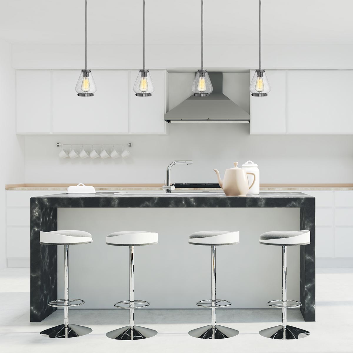 Hinkley Pendant from the Finley range. Finley 1 Light Mini Pendant - Chrome Product Code = HK-FINLEY-P-CM