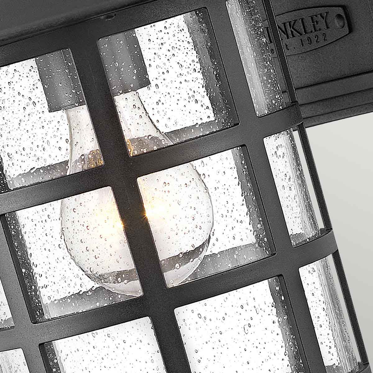 Hinkley Outdoor Wall Light from the Freeport range. Freeport 1lt Medium Wall Lantern Product Code = HK-FREEPORT2-M-TBK