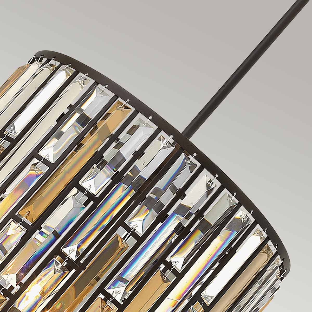 Hinkley Pendant from the Gemma range. Gemma 3 Light Pendant Product Code = HK-GEMMA-P-B-VBZ