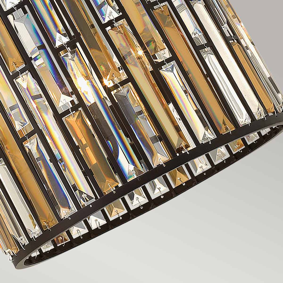 Hinkley Pendant from the Gemma range. Gemma 3 Light Pendant Product Code = HK-GEMMA-P-B-VBZ