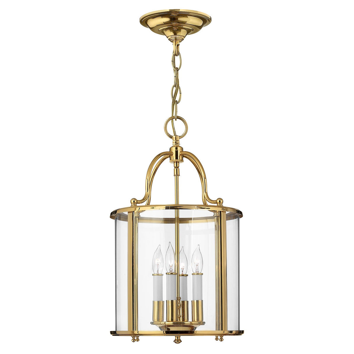 Hinkley Pendant from the Gentry range. Gentry 4 Light Medium Pendant Product Code = HK-GENTRY-P-M-PB