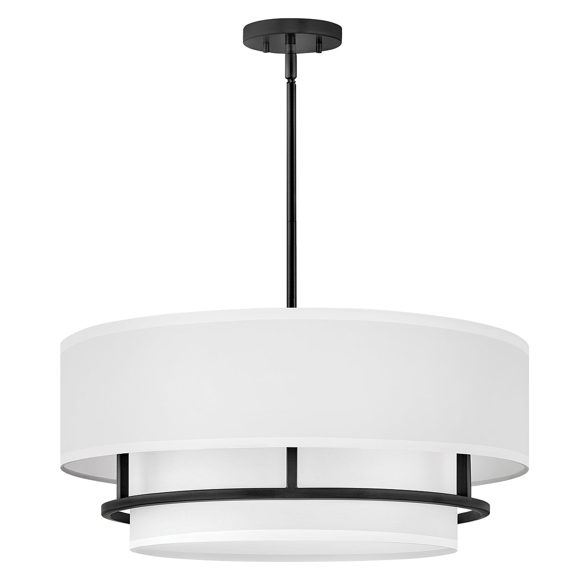 Hinkley Duo Mount Pendant/Semi-Flush from the Graham range. Graham 4 Light Duo Mount - Black Product Code = HK-GRAHAM-L-BK