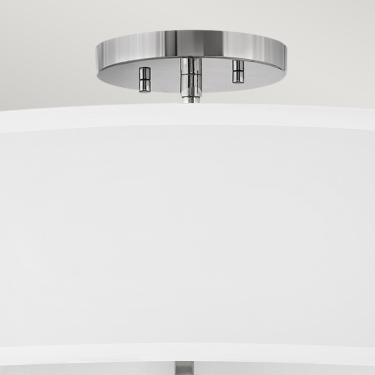 Hinkley Duo Mount Pendant/Semi-Flush from the Graham range. Graham 4 Light Duo Mount - Polished Nickel Product Code = HK-GRAHAM-L-PN