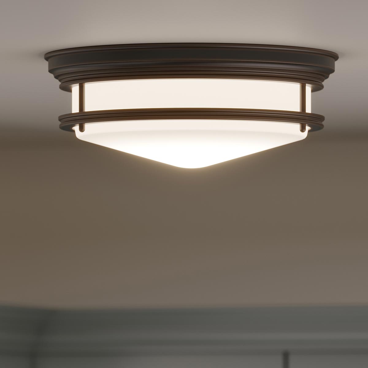 Hinkley Ceiling Flush from the Hadley range. Hadley 3 Light Flush Product Code = HK-HADLEY-F-OZ