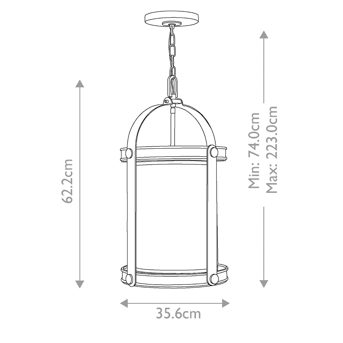 Hinkley Chandelier from the Holden range. Holden 4 Light Pendant Chandelier - Aged Zinc Product Code = HK-HOLDEN4-DZ