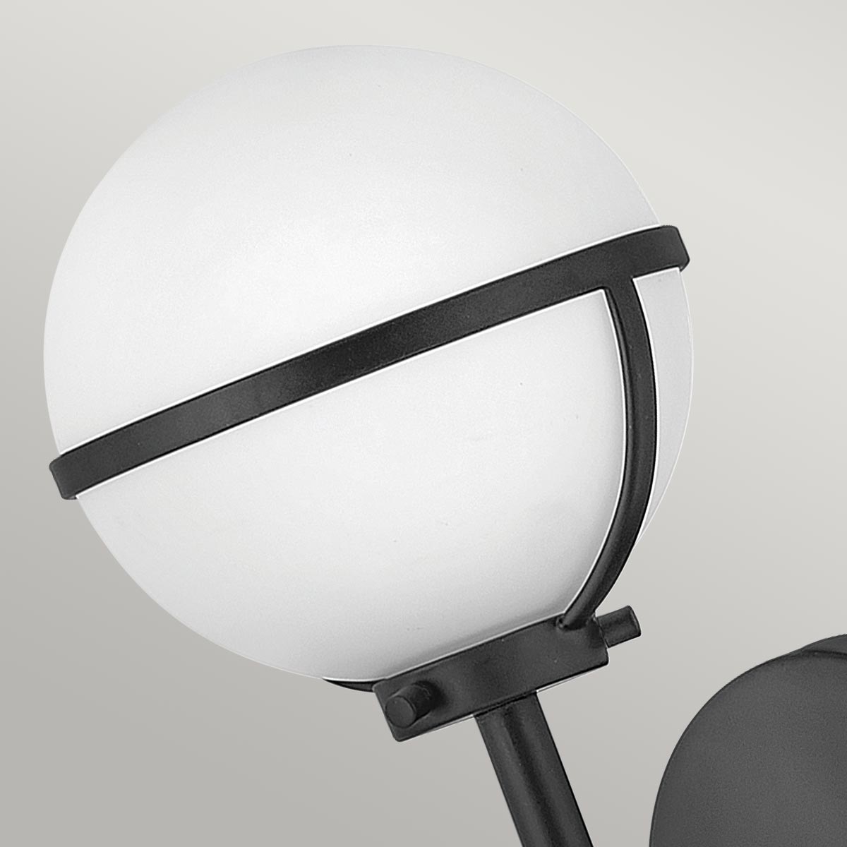 Hinkley Wall Light from the Hollis range. Hollis 1 Light Wall Light Product Code = HK-HOLLIS1-O-BK-BATH