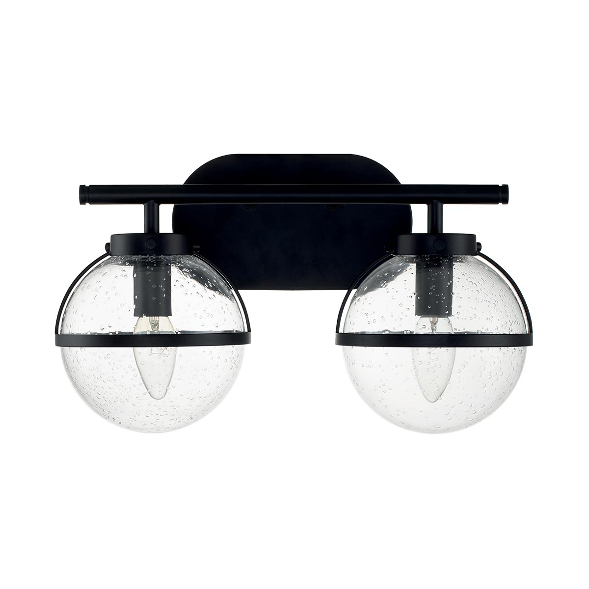 Hinkley Wall Light from the Hollis range. Hollis 2 Light Wall Light Product Code = HK-HOLLIS2-C-BK-BATH
