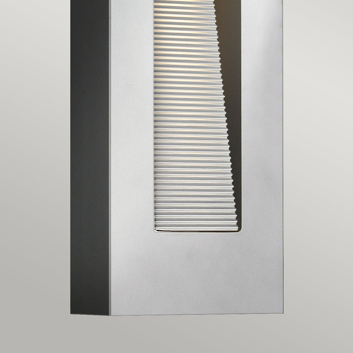 Hinkley Outdoor Wall Light from the Luna range. Luna Medium LED Wall Light - Titanium Product Code = HK-LUNA-M-TT