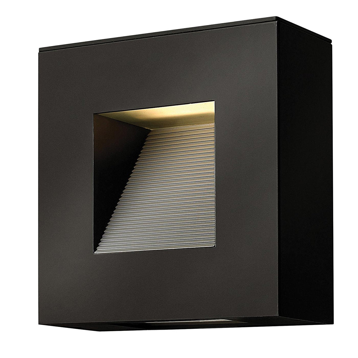 Hinkley Outdoor Wall Light from the Luna range. Luna Small LED Wall Light - Satin Black Product Code = HK-LUNA-S-SK