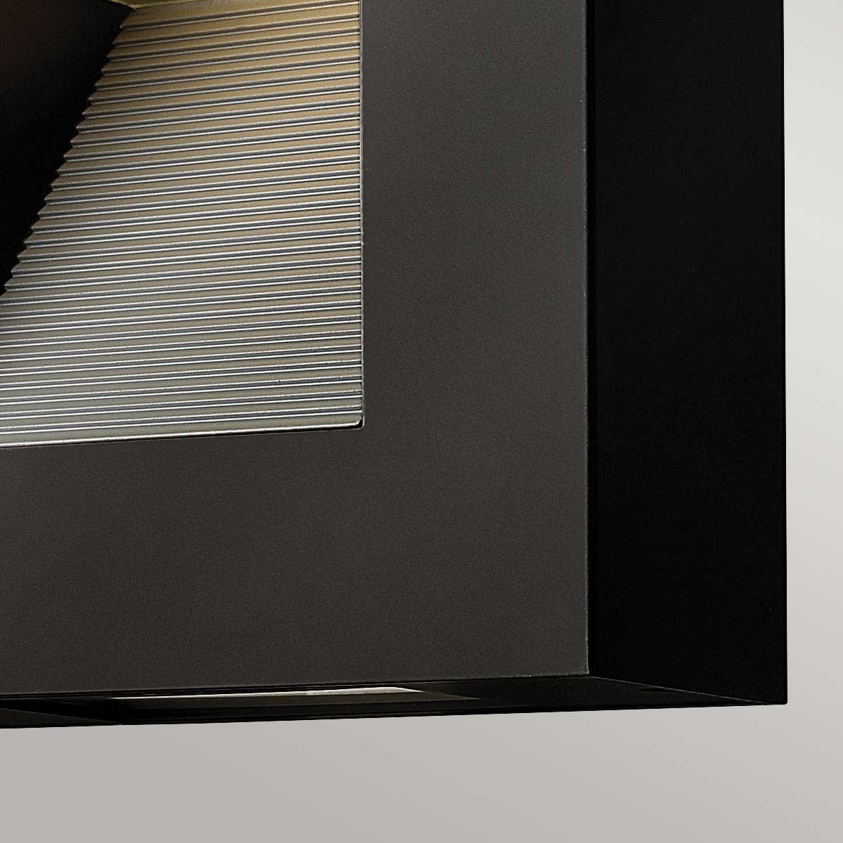 Hinkley Outdoor Wall Light from the Luna range. Luna Small LED Wall Light - Satin Black Product Code = HK-LUNA-S-SK