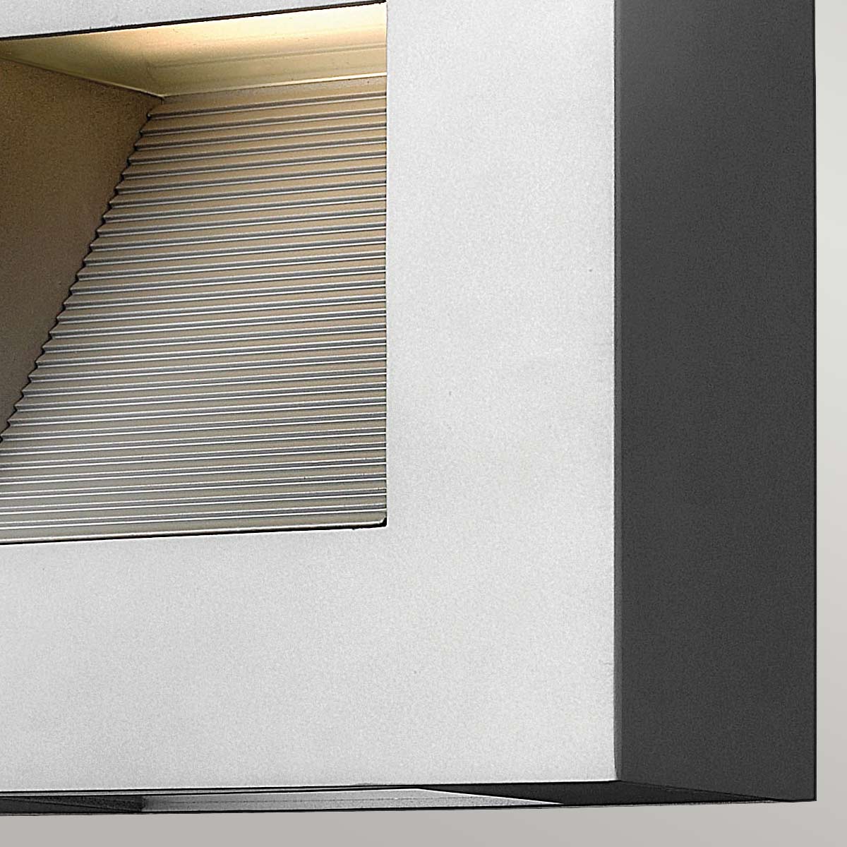 Hinkley Outdoor Wall Light from the Luna range. Luna Small LED Wall Light - Titanium Product Code = HK-LUNA-S-TT