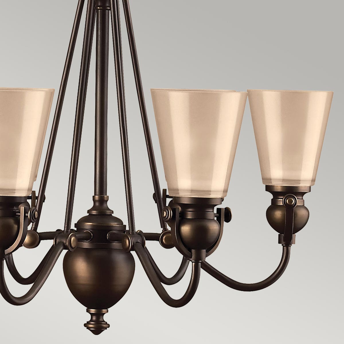 Hinkley Chandelier from the Mayflower range. Mayflower 6 Light Chandelier Product Code = HK-MAYFLOWER6