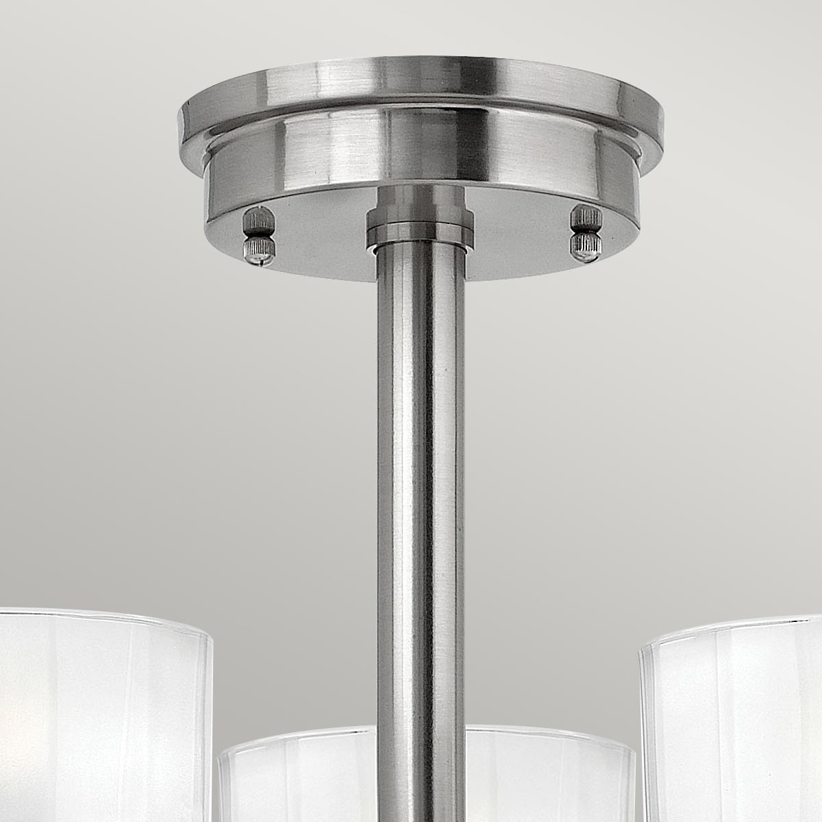Hinkley Ceiling Semi-Flush from the Meridian range. Meridian 3 Light Semi-Flush Product Code = HK-MERIDIAN-SF