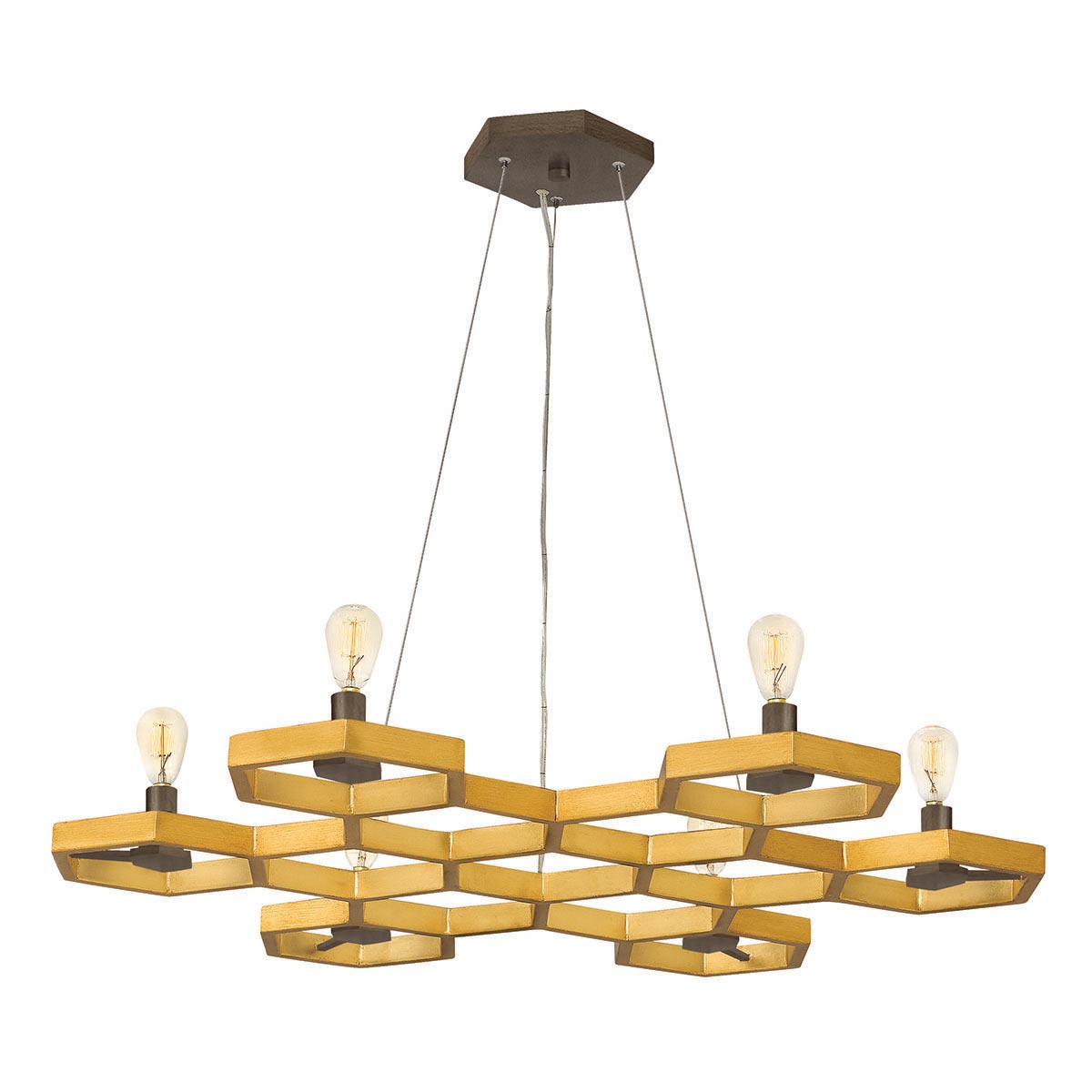 Hinkley Pendant from the Moxie range. Moxie 6 Light Chandelier Product Code = HK-MOXIE6-C-SSG