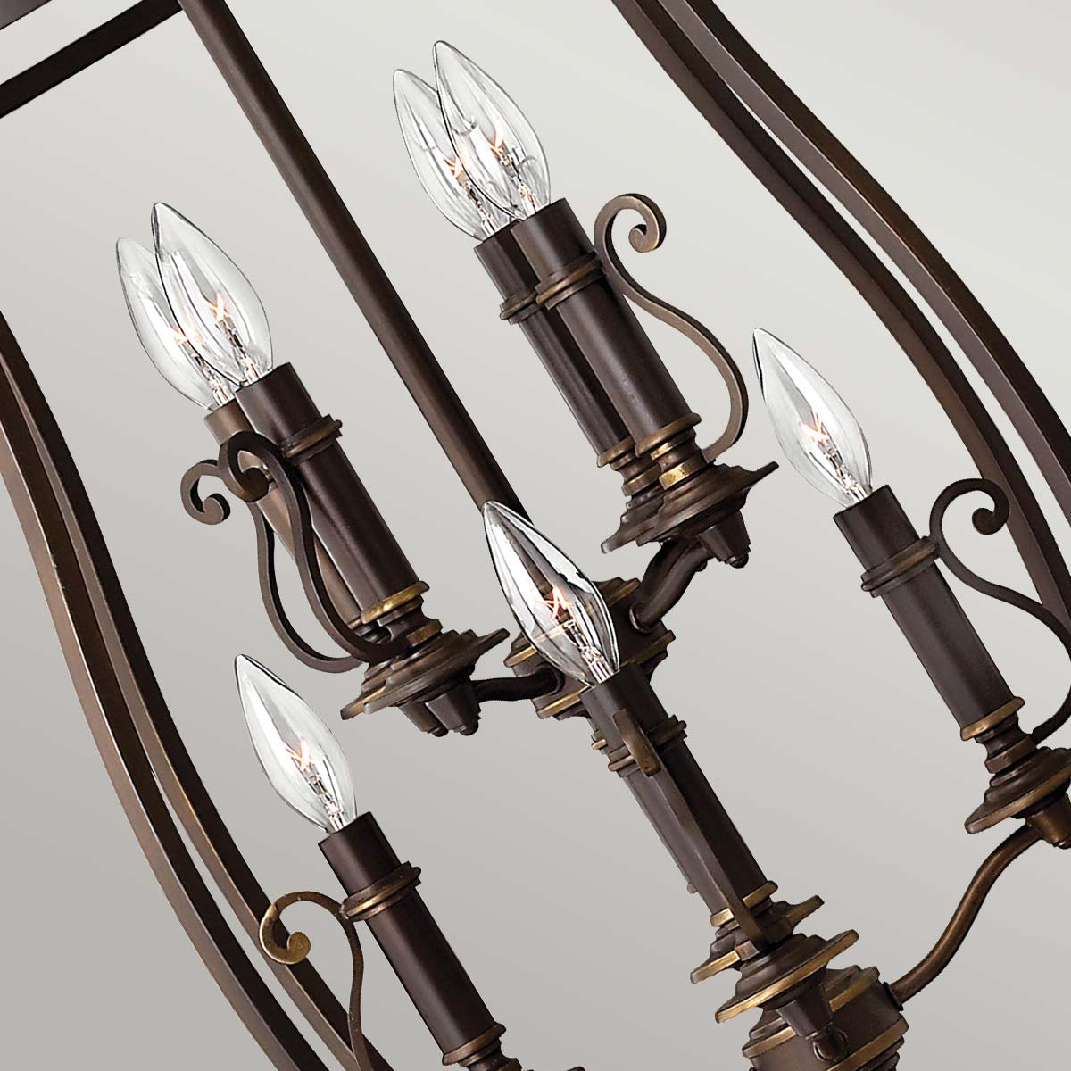 Hinkley Chandelier from the Plymouth range. Plymouth 8 Light Pendant Product Code = HK-PLYMOUTH8-P