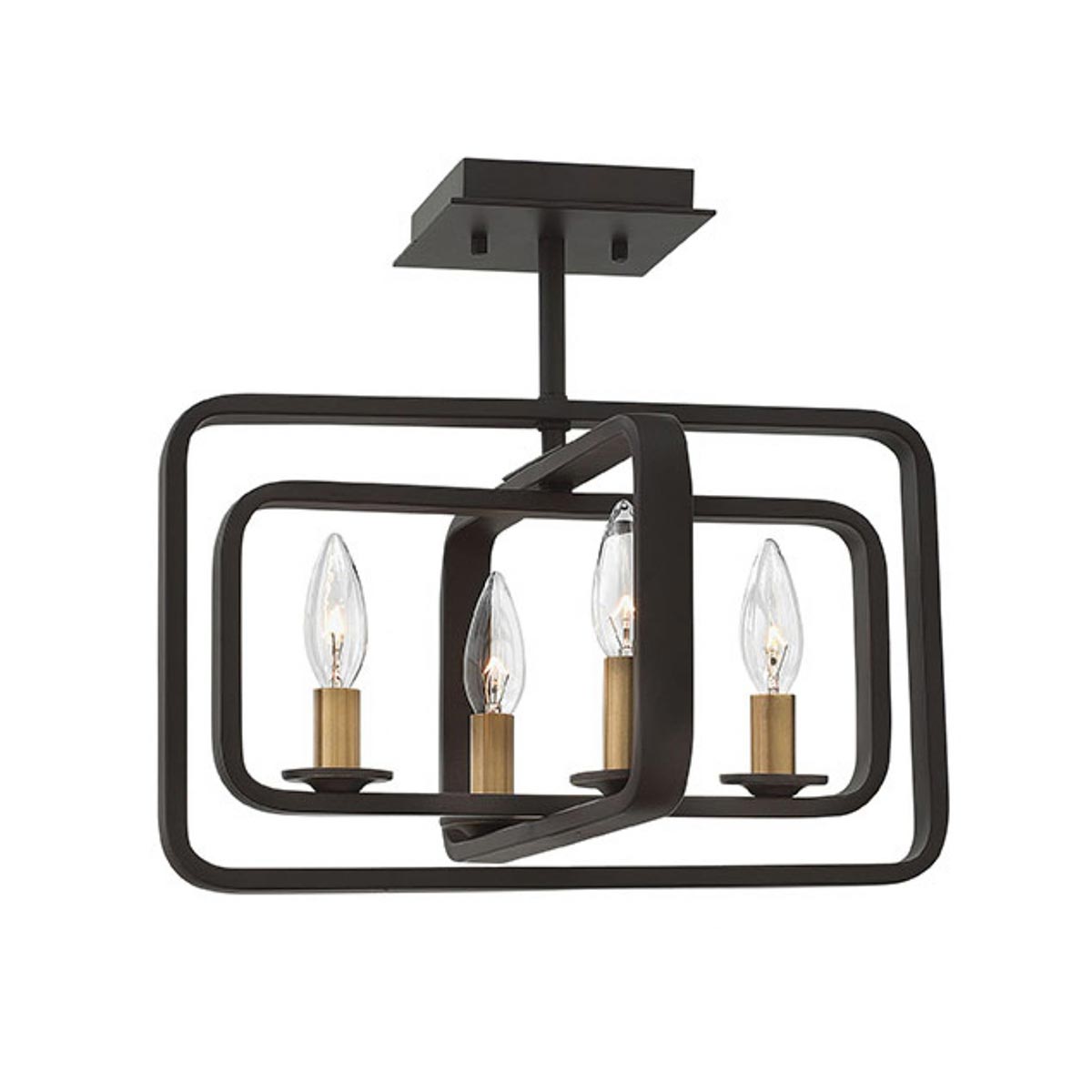 Hinkley Pendant from the Quentin range. Quentin 4 Light Wide Pendant Chandelier - Bronze Product Code = HK-QUENTIN-4P-A