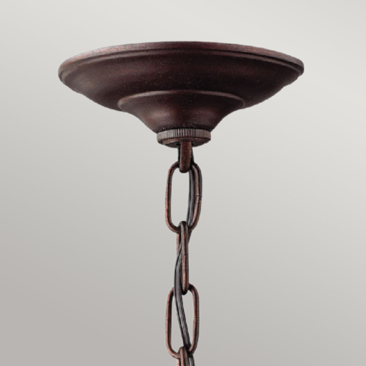 Hinkley Outdoor Hanging from the Reef range. Reef 1 Light Chain Lantern Victorian Bronze Product Code = HK-REEF8-VZ