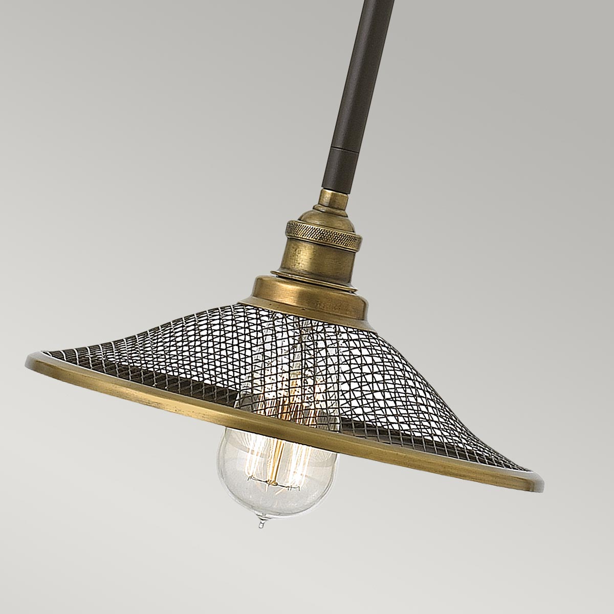 Hinkley Pendant from the Rigby range. Rigby 1 Light Pendant Product Code = HK-RIGBY-P-KZ