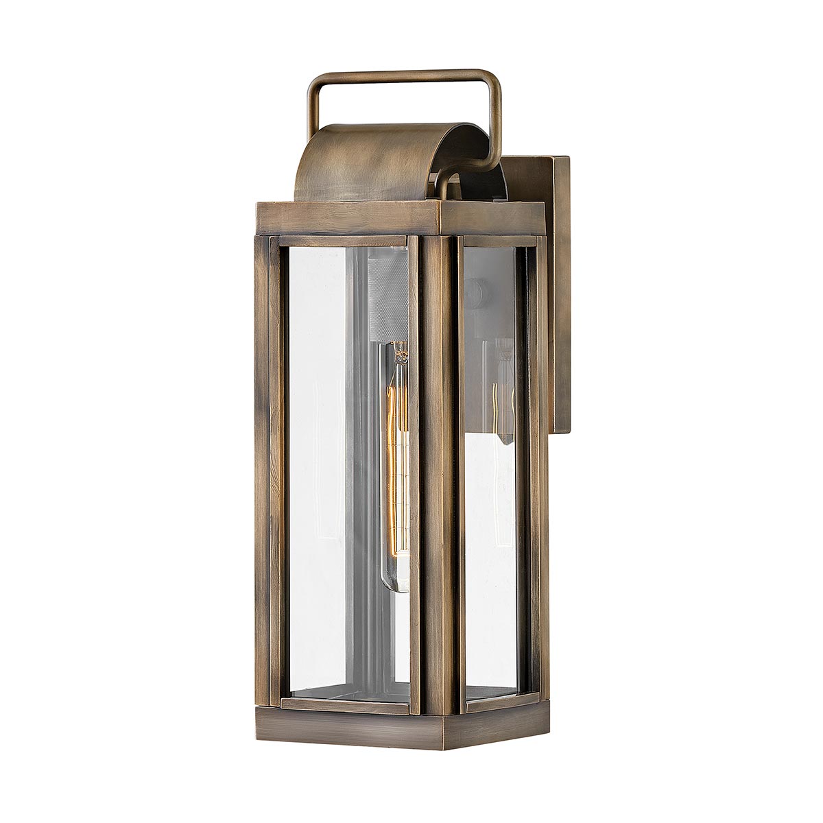 Hinkley Outdoor Wall Light from the Sag Harbor range. Sag Harbor 1 Light Small Wall Lantern Product Code = HK-SAG-HARBOR-S-BU