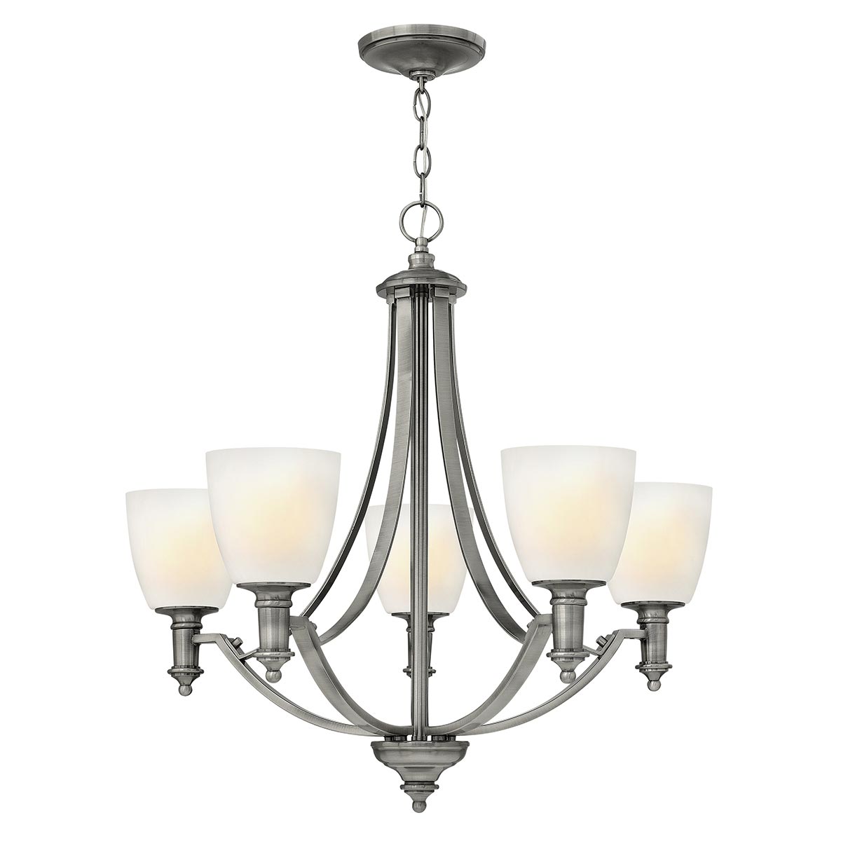 Hinkley Chandelier from the Truman range. Truman 5 Light Chandelier Product Code = HK-TRUMAN5