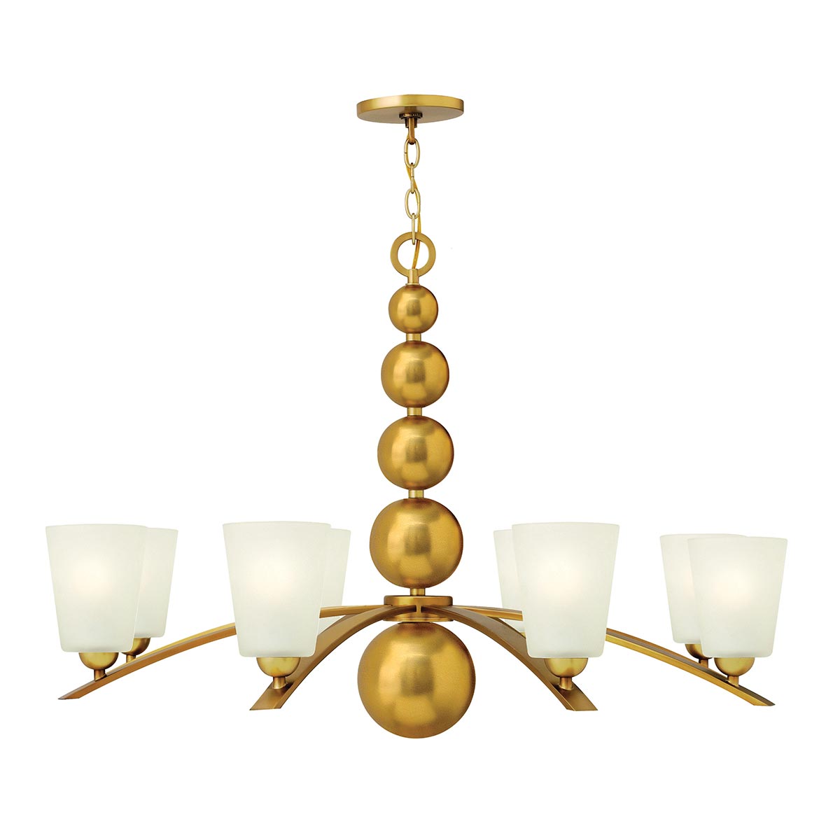Hinkley Chandelier from the Zelda range. Zelda 8 Light Chandelier Product Code = HK-ZELDA8-VS
