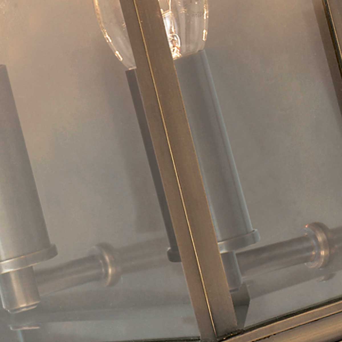 Elstead Lighting Outdoor Wall Light from the Holborn range. Holborn 2 Light Half Lantern Medium Product Code = HL7-M-DB