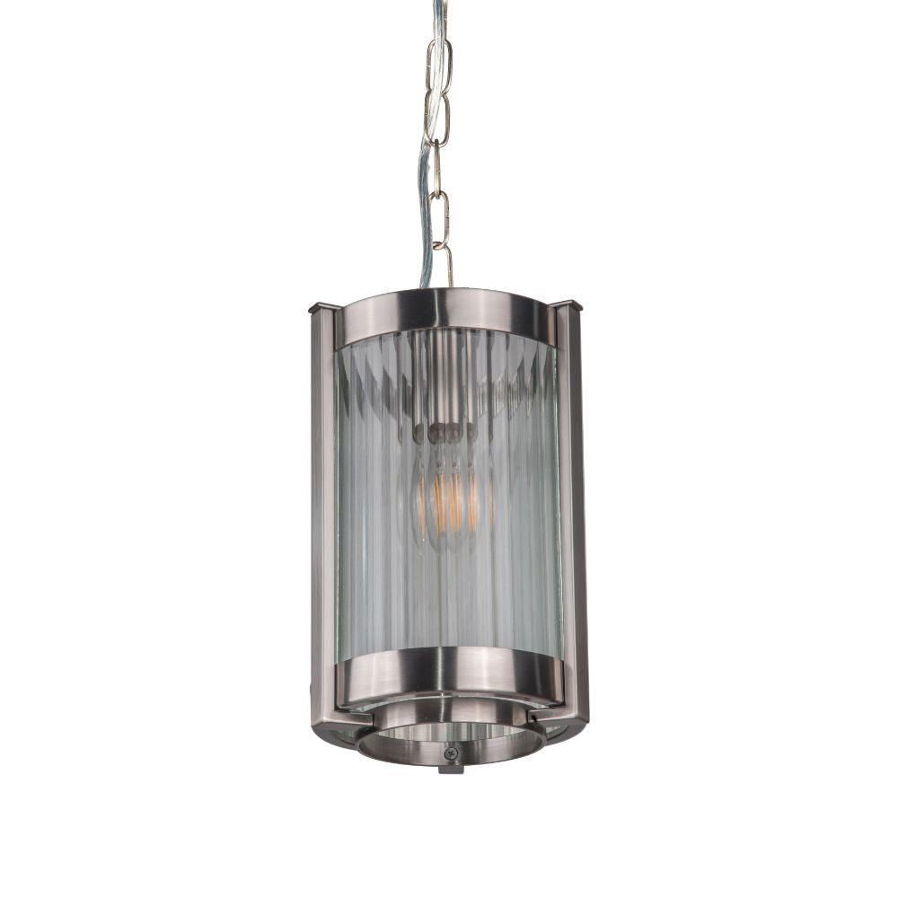 Magnalux Hudson Single Pendant Satin Chrome Part Number - HUD01SC