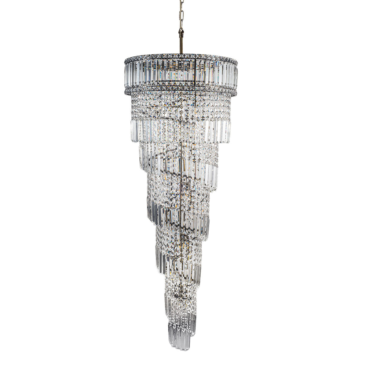 Magnalux ISLA 21 Light Antique Brass with Crystal Pendant Part Number - ISL21AB