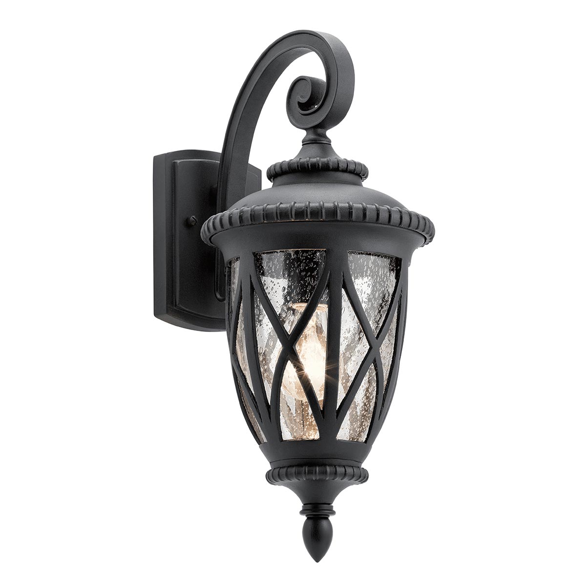 Kichler Outdoor Wall Light from the Admirals Cove range. Admirals Cove 1 Light Medium Wall Lantern Product Code = KL-ADMIRALS-COVE-M