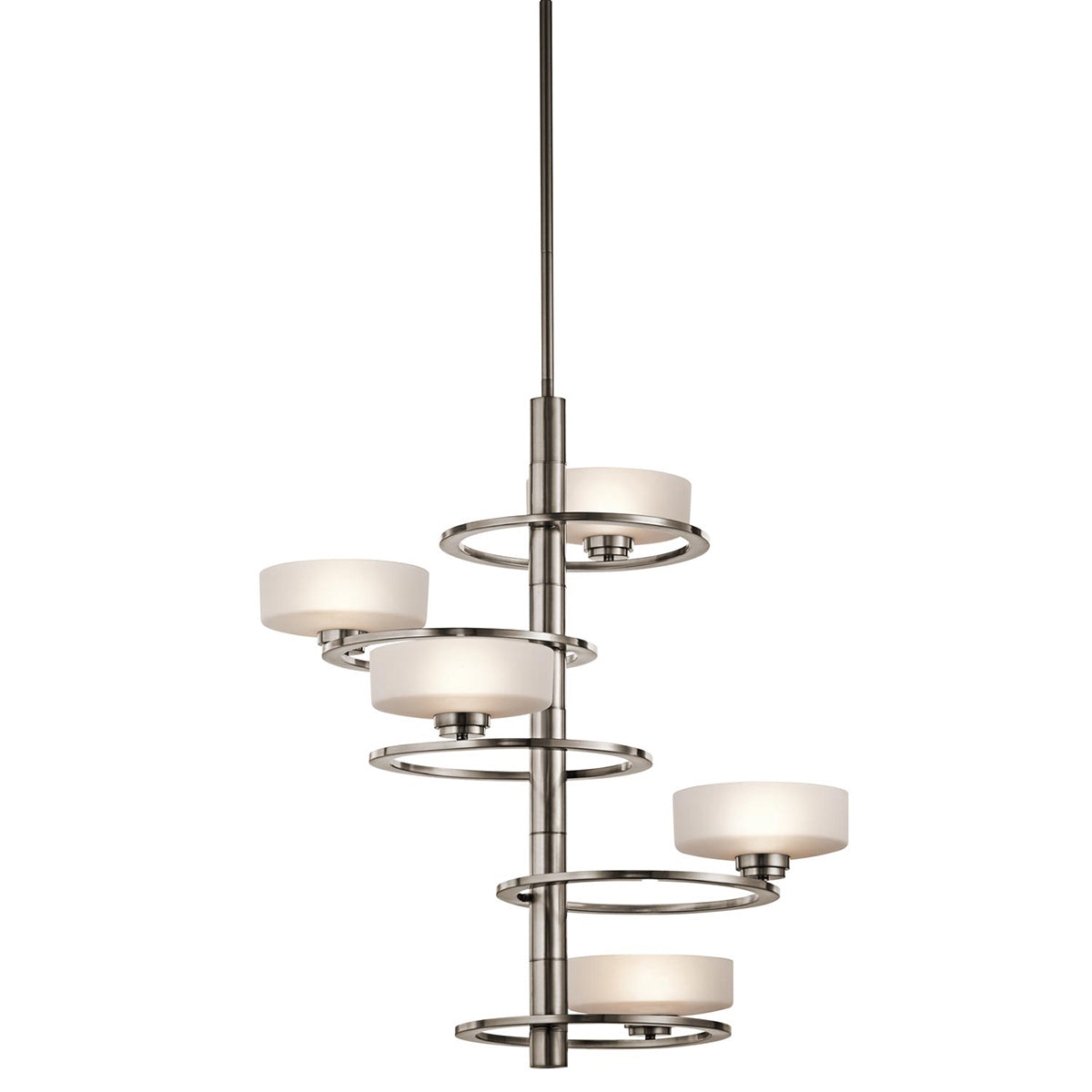 Kichler Chandelier from the Aleeka range. Aleeka 5 Light Tall Chandelier Product Code = KL-ALEEKA5A