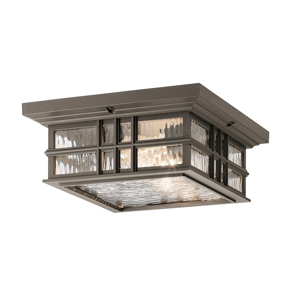Kichler Ceiling Flush from the Beacon Square range. Beacon Square 2 Light Flush Product Code = KL-BEACON-SQUARE-F-OZ