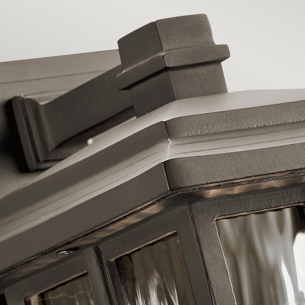 Kichler Outdoor Wall Light from the Beacon Square range. Beacon Square 1 Light Small Wall Lantern Product Code = KL-BEACON-SQUARE-S-OZ