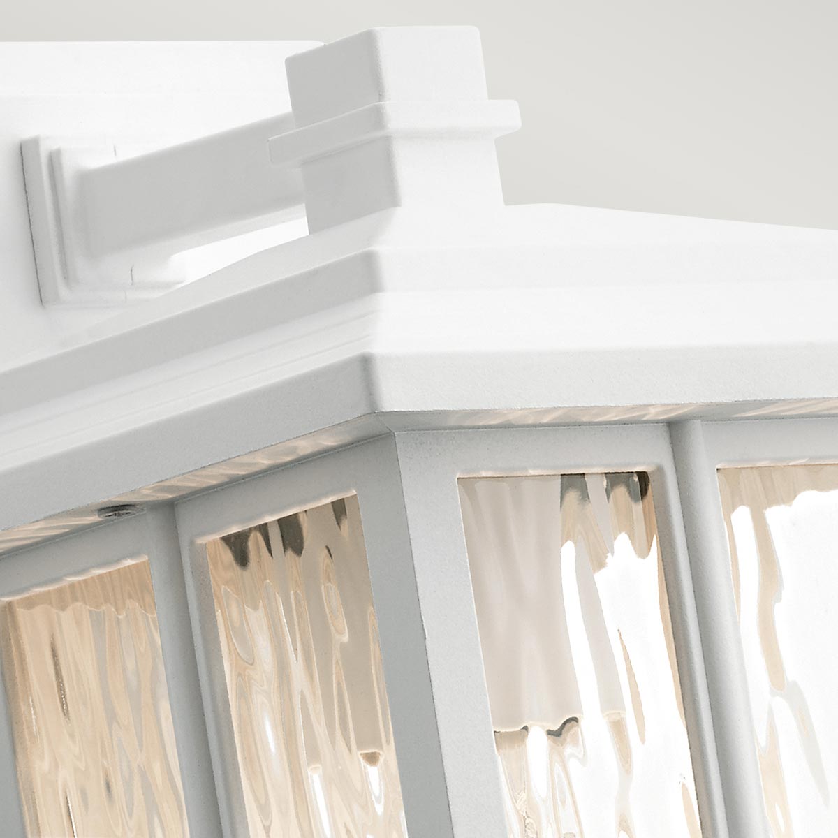 Kichler Outdoor Wall Light from the Beacon Square range. Beacon Square 1 Light Small Wall Lantern Product Code = KL-BEACON-SQUARE-S-WHT