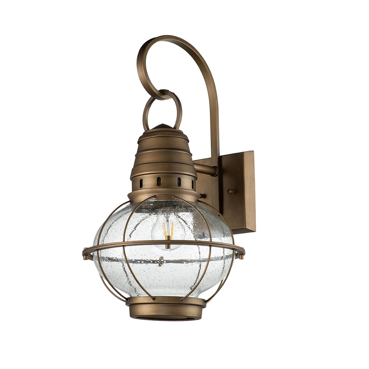 Kichler Outdoor Wall Light from the Bridge Point range. Bridgepoint 1 Light Large Wall Lantern Product Code = KL-BRIDGEPOINT-L-NBR
