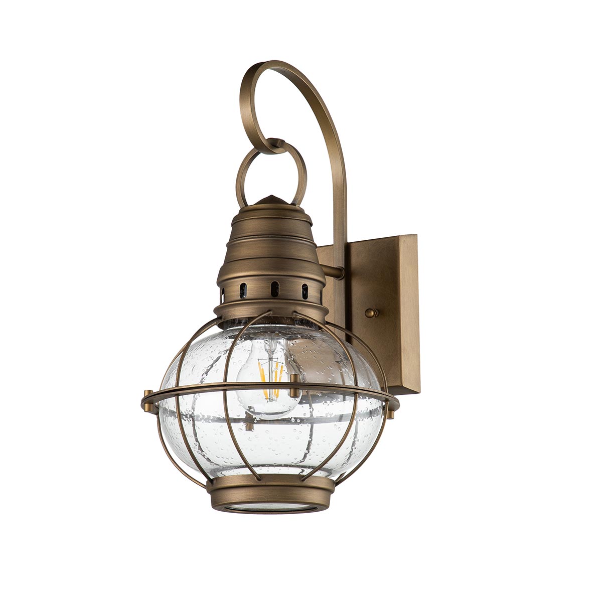 Kichler Outdoor Wall Light from the Bridge Point range. Bridgepoint 1 Light Medium Wall Lantern Product Code = KL-BRIDGEPOINT-M-NBR