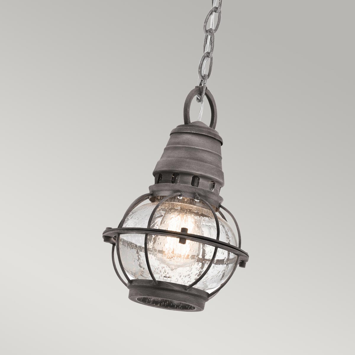 Kichler Outdoor Hanging from the Bridge Point range. Bridge Point 1 Light Small Chain Lantern Product Code = KL-BRIDGEPOINT8S