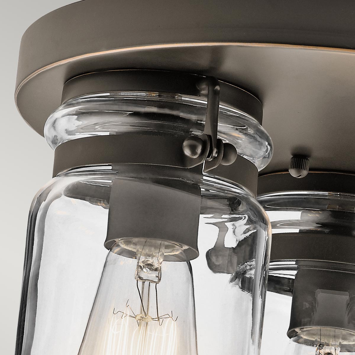 Kichler Ceiling Flush from the Brinley range. Brinley 3 Light Flush Product Code = KL-BRINLEY-F-OZ