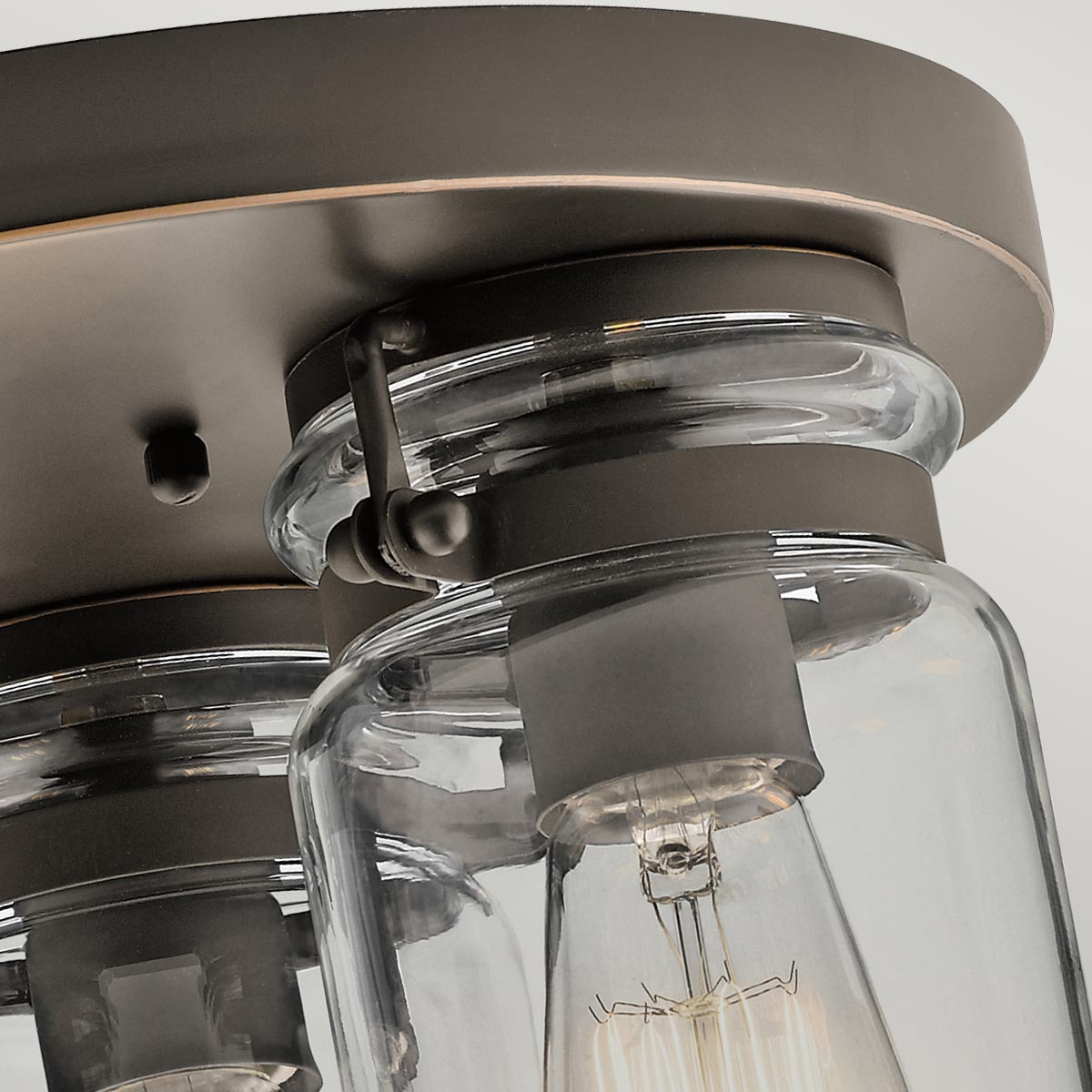 Kichler Ceiling Flush from the Brinley range. Brinley 3 Light Flush Product Code = KL-BRINLEY-F-OZ