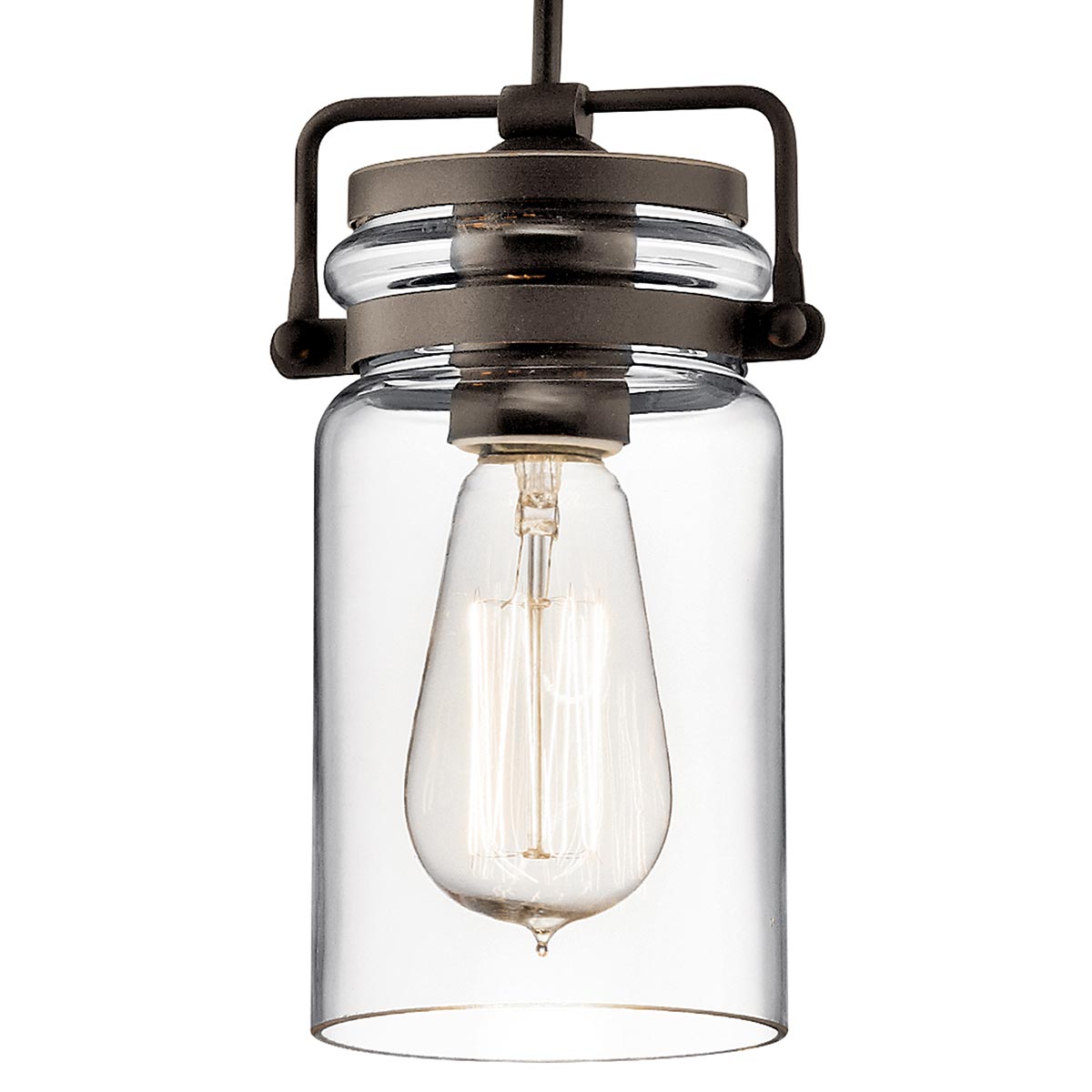 Kichler Pendant from the Brinley range. Brinley 1 Light Mini Pendant Product Code = KL-BRINLEY-MP-OZ