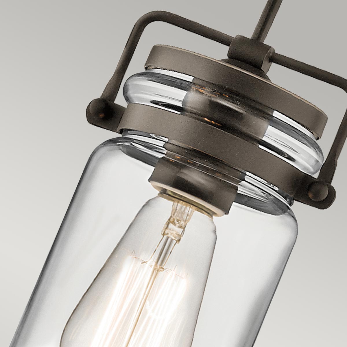 Kichler Pendant from the Brinley range. Brinley 1 Light Mini Pendant Product Code = KL-BRINLEY-MP-OZ