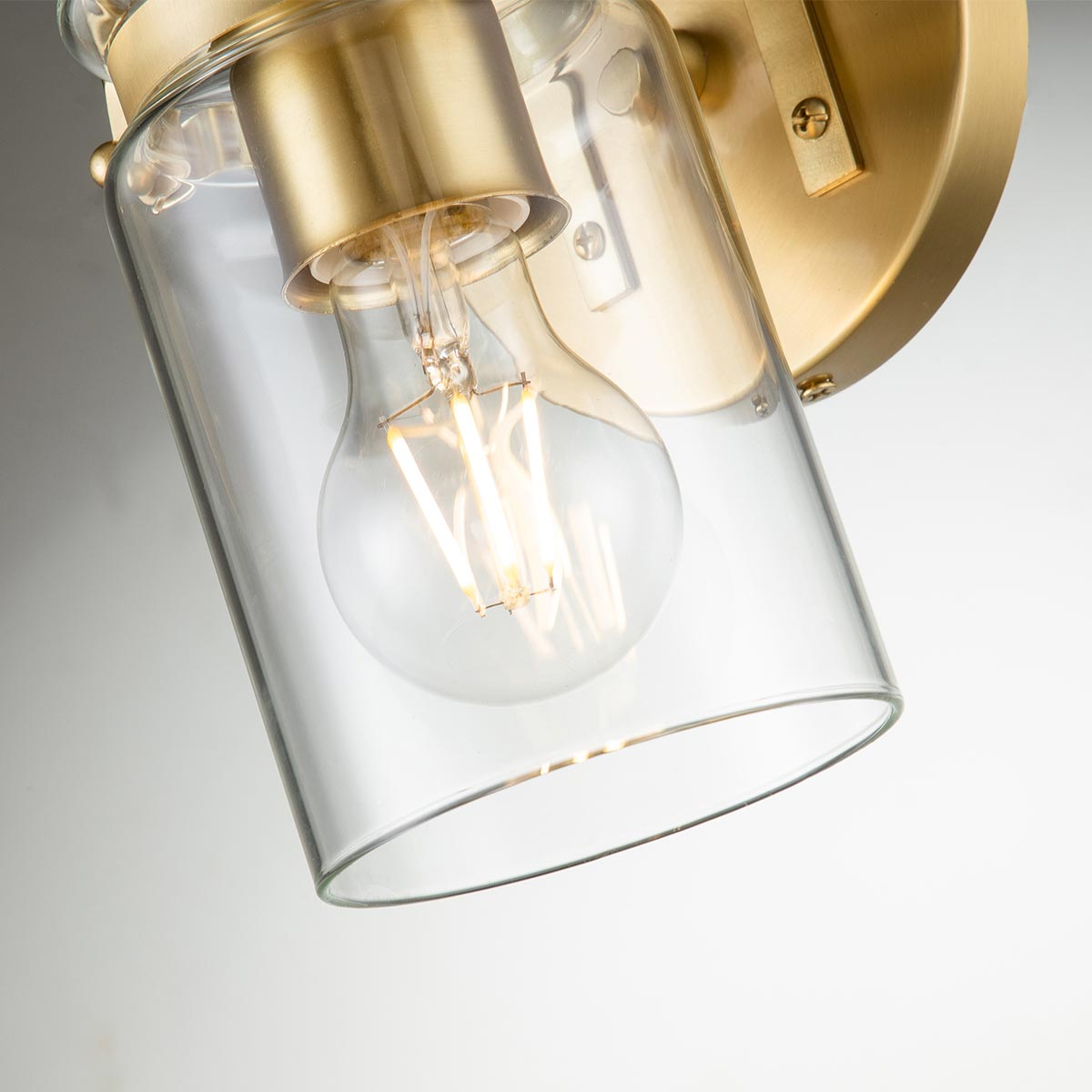 Kichler Wall Light from the Brinley range. Brinley 1 Light Wall Light Product Code = KL-BRINLEY1-BB