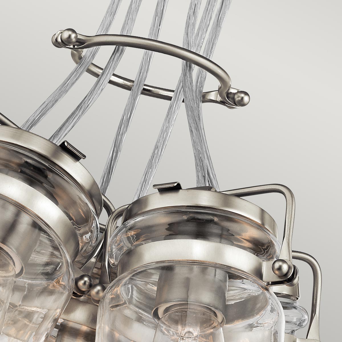 Kichler Pendant from the Brinley range. Brinley 6 Light Pendant Product Code = KL-BRINLEY6-NI