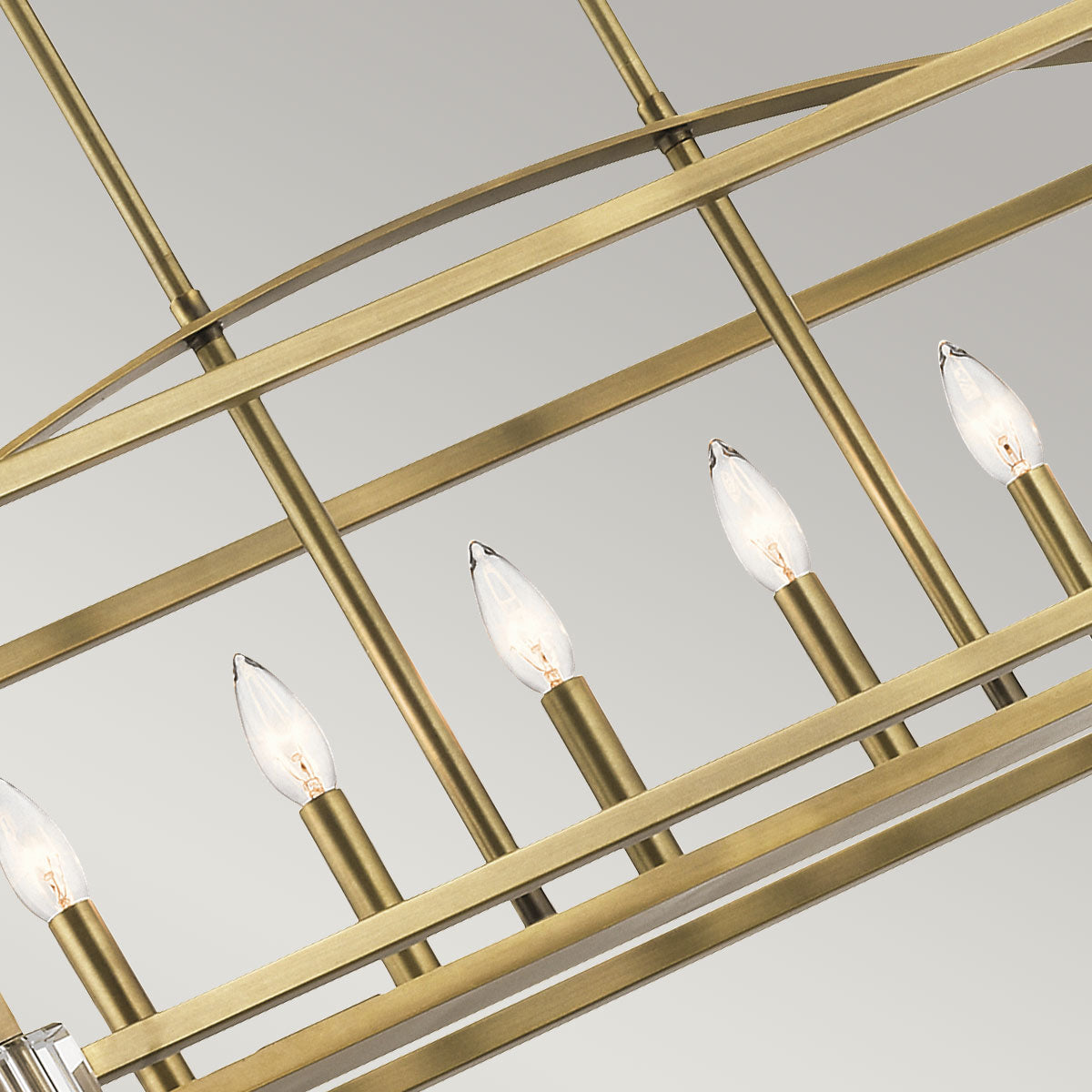 Kichler Chandelier from the Cayden range. Cayden 6 Light Linear Chandelier Product Code = KL-CAYDEN-ISLE