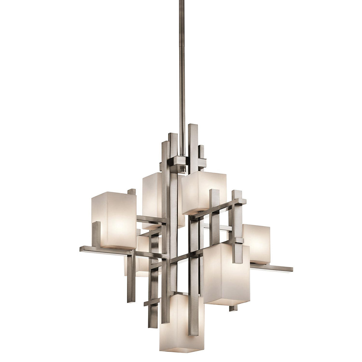 Kichler Chandelier from the City Lights range. City Lights 7 Light Chandelier Product Code = KL-CITY-LIGHTS7A