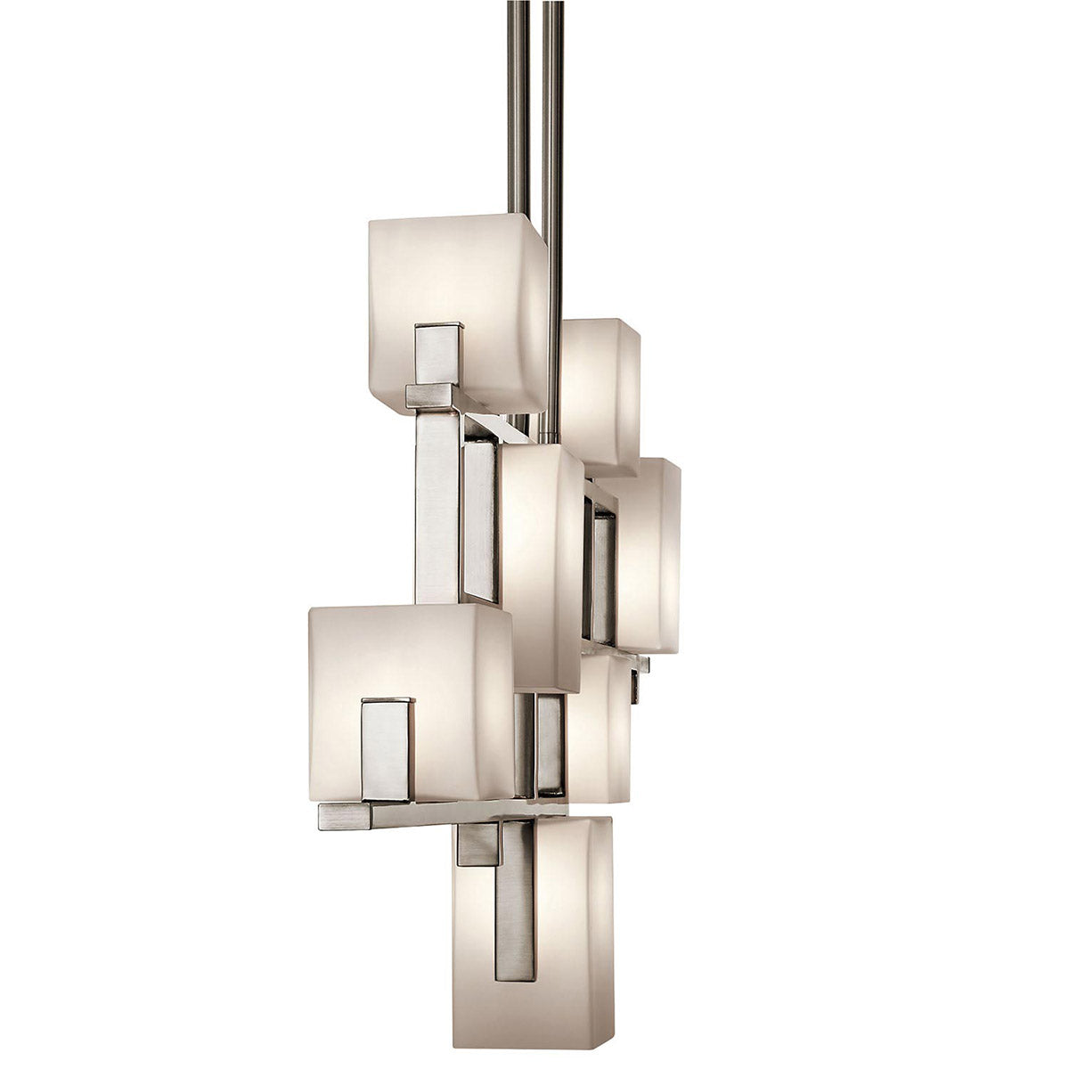 Kichler Chandelier from the City Lights range. City Lights 7 Light Linear Chandelier Product Code = KL-CITY-LIGHTS7B