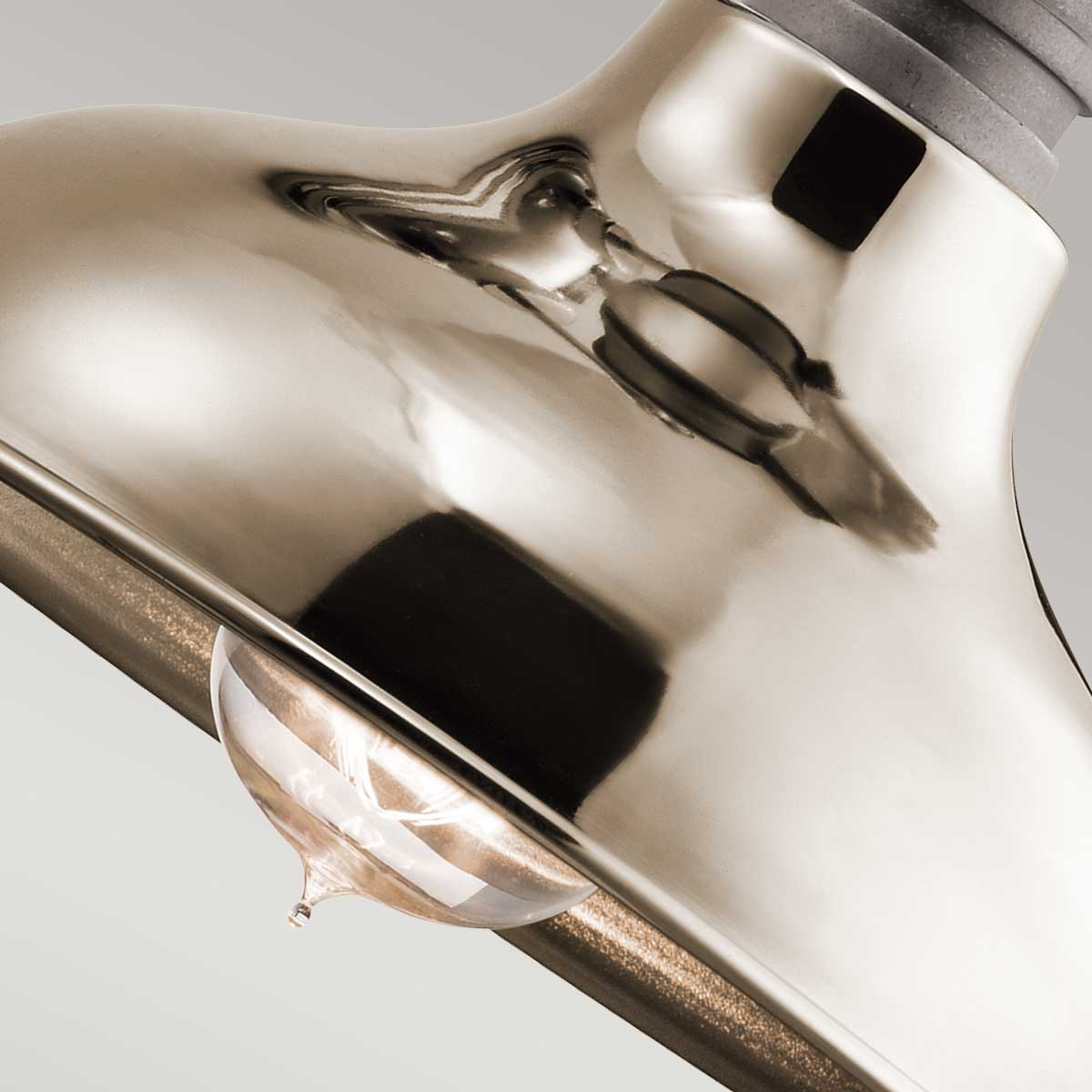 Kichler Wall Light from the Cobson range. Cobson 1 Light Wall Light - Polished Nickel Product Code = KL-COBSON1-PN